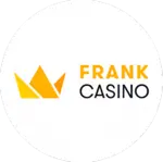 FrankCasino logo cerc alb