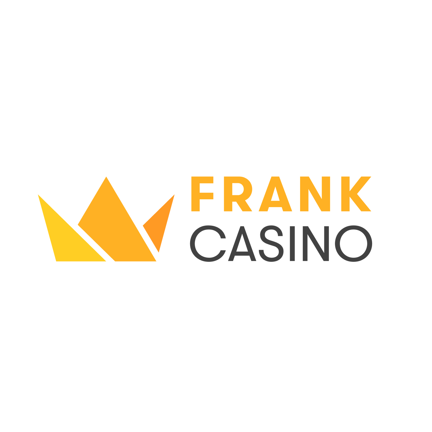 Frank Casino logo alb cerc
