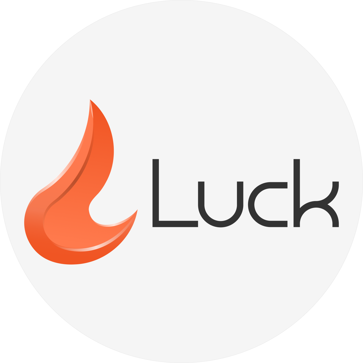 Luck Casino logo cerc gri