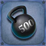 Gantera cu inscriptia 500