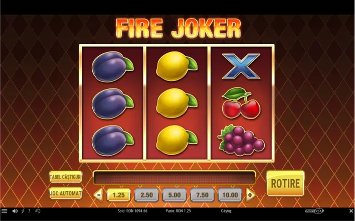 Slot machine cu fructe.