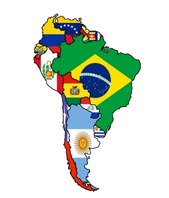 harta America de Sud