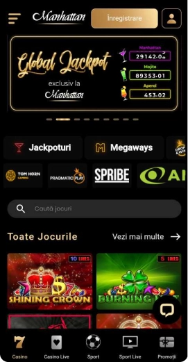 Aplicatie cazino online.