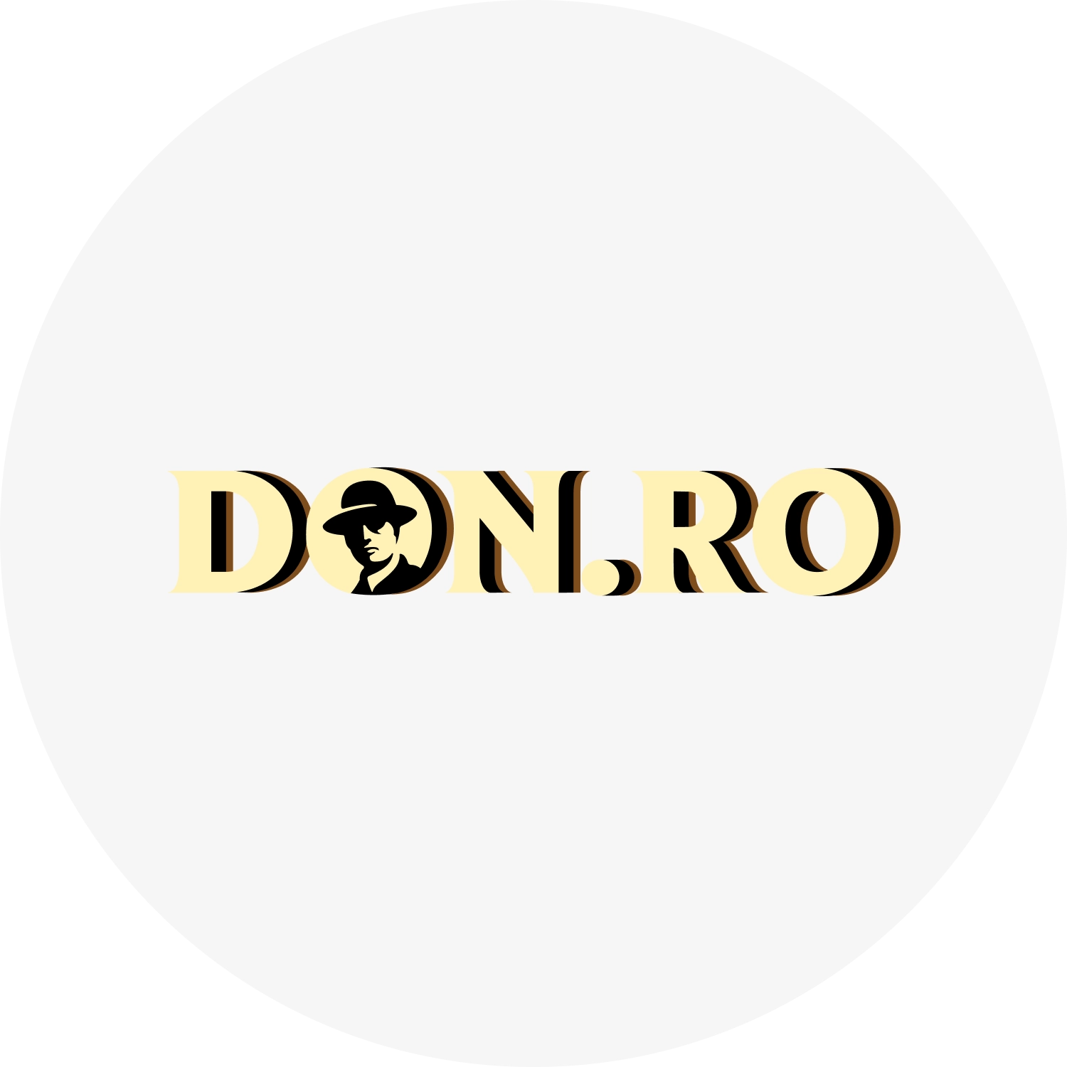 Don.Ro Casino logo rotund 1500x1500 gri
