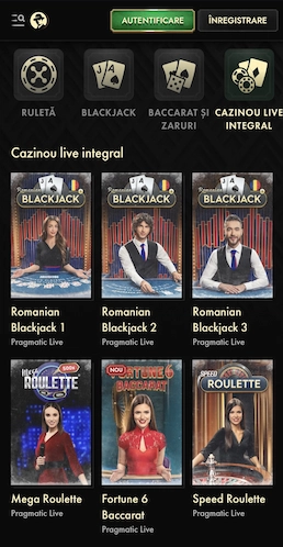 Don.RO Casino Live pe mobil