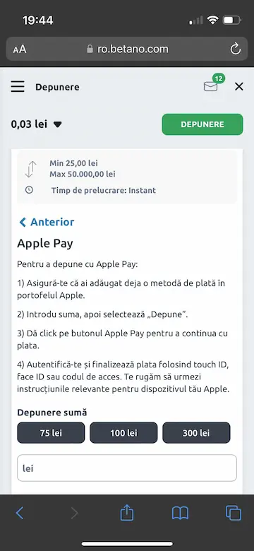 depunere apple pay 2
