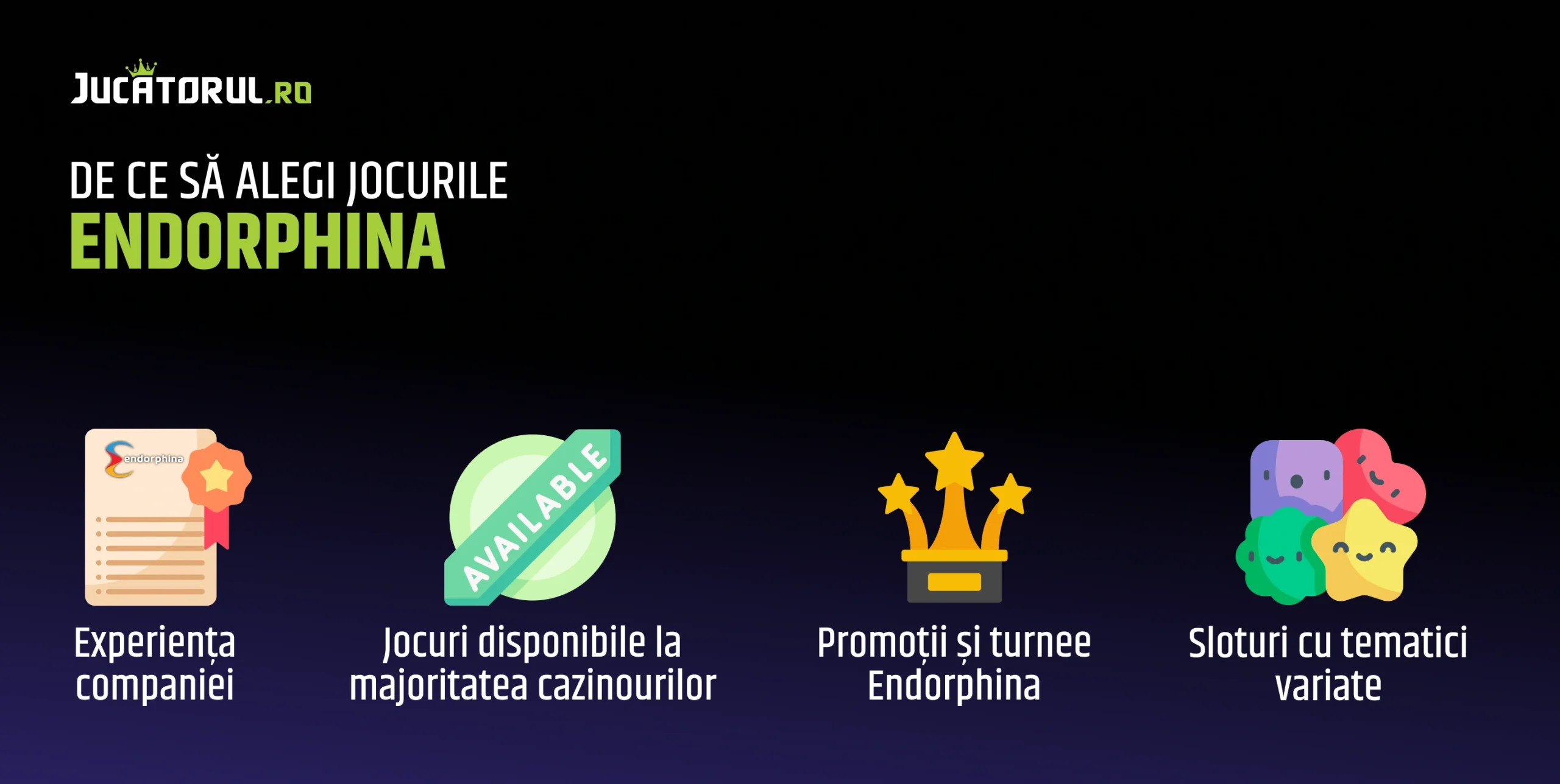 de ce sa alegi jocurile endorphina