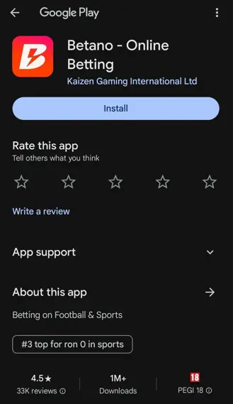 Download Betano APK pas 2