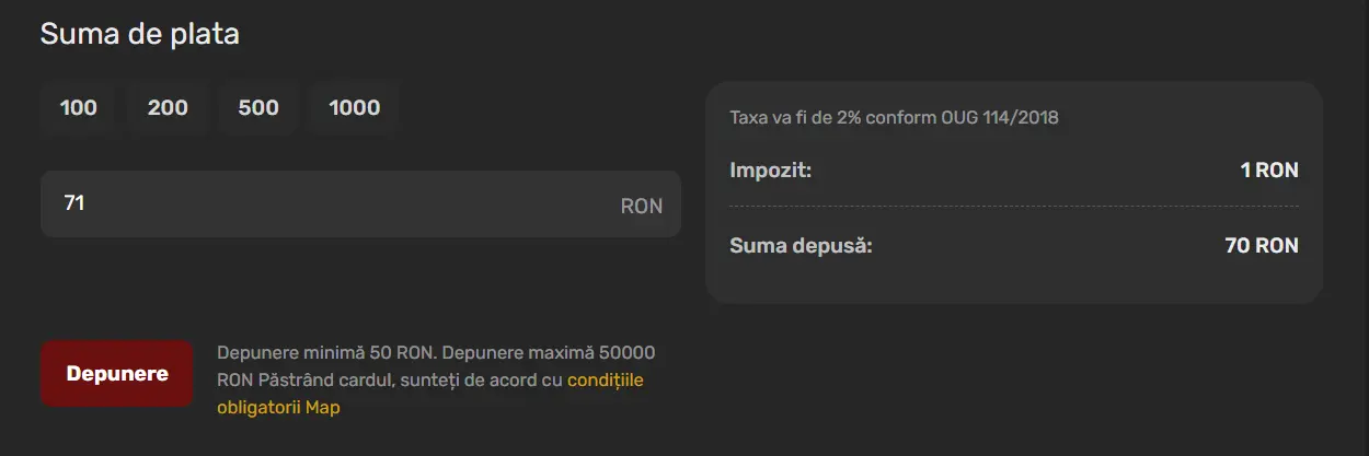 Roata norocului Prima Casino pas 3