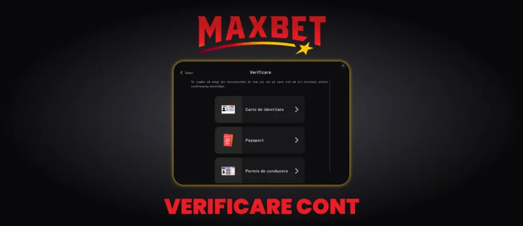 Maxbet Verificare cont