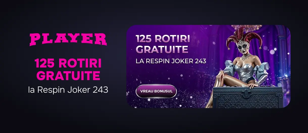 125 rotiri gratuite la respin joker