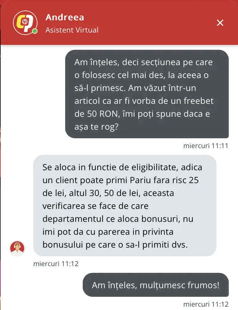 chat 2 bonus aniversar casa pariurilor