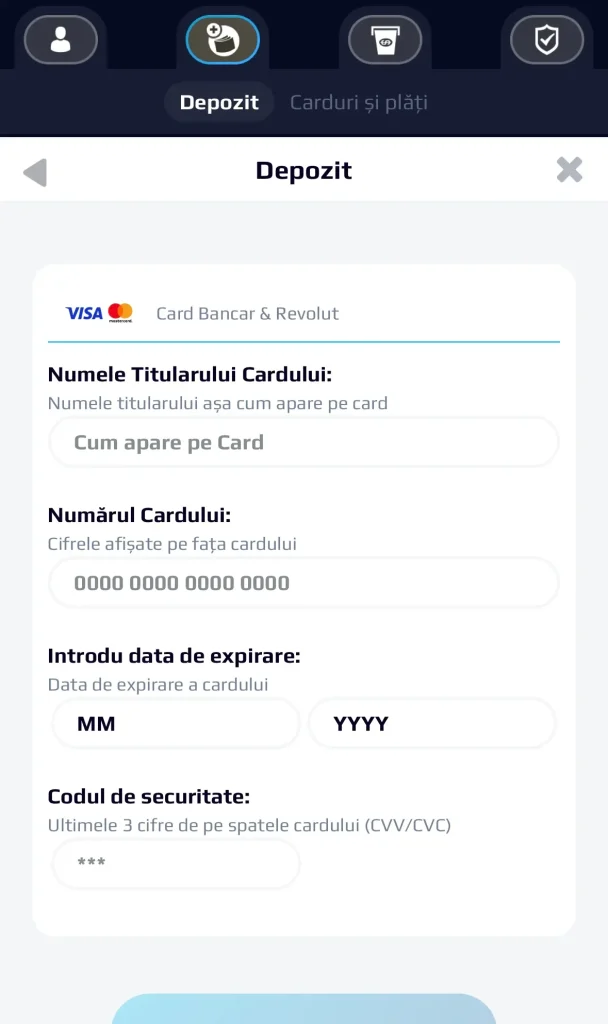 pasul 3 depunere netbet