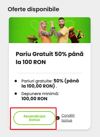 selecteaza bonusul wacko