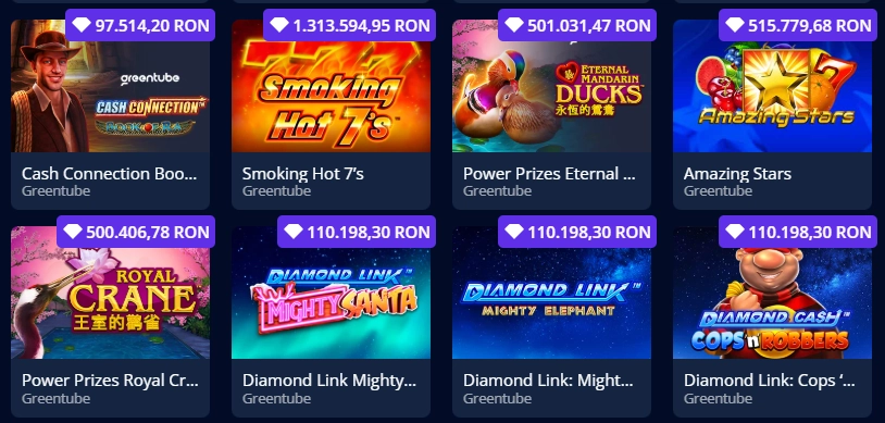 Jocuri Novomatic cu jackpot linked