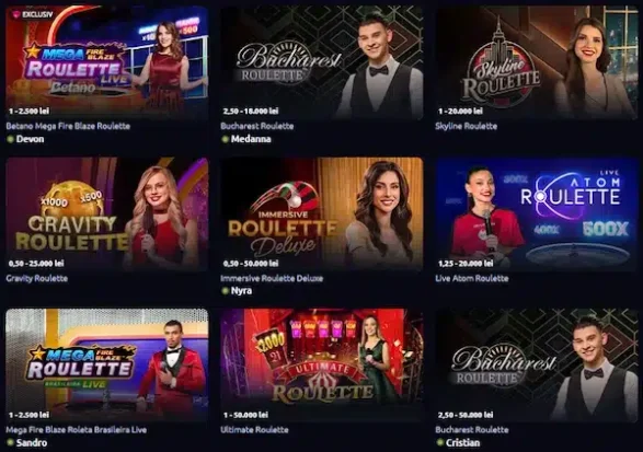 Jocuri ruleta live betano