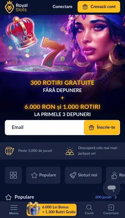 Royal Slots inregistrare pas 2