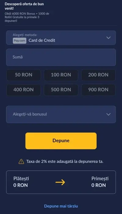 Royal Slots inregistrare pas 5