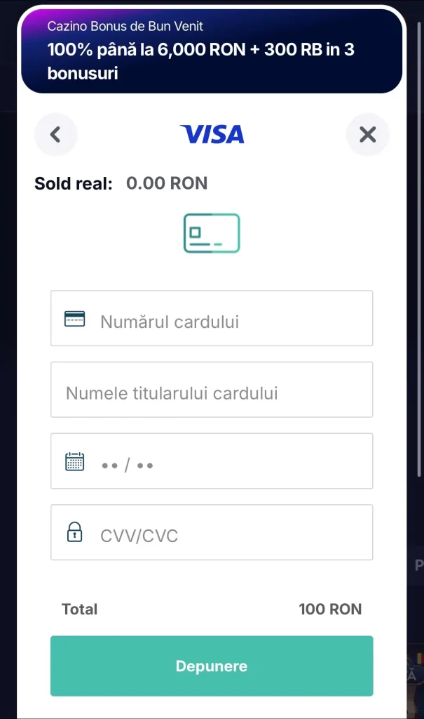 pasul 3 - depunere swiper