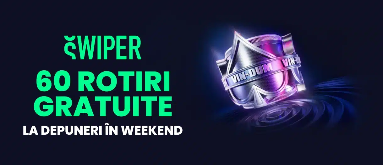 60 de rotiri gratuite la Swiper Casino