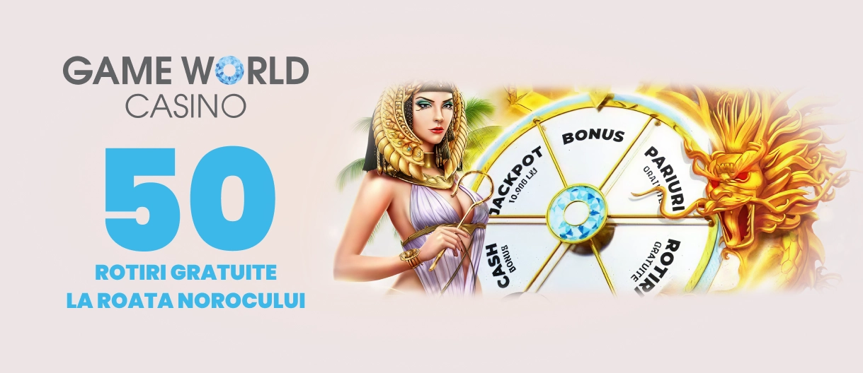 50 rotiri gratuite game world roata norocului