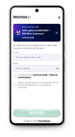Swiper app pas 3 inregistrare