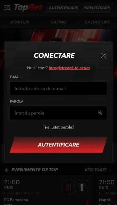 TopBet.ro Casino provocări pas 1