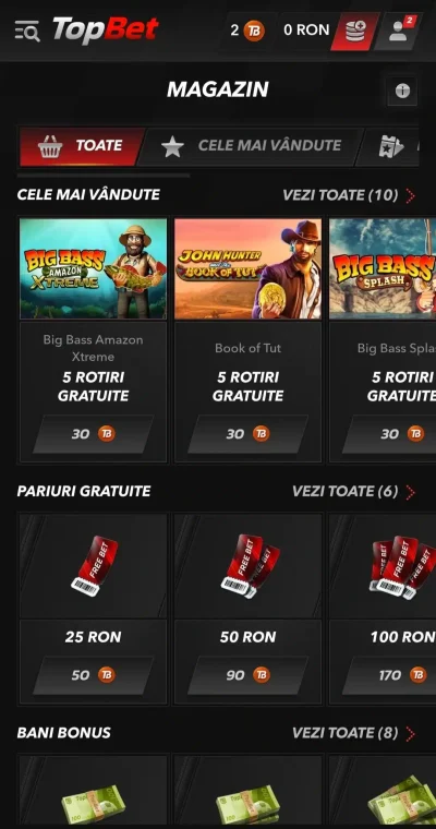 TopBet.ro Casino provocări pas 5