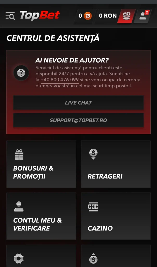 asistenta topbet.ro