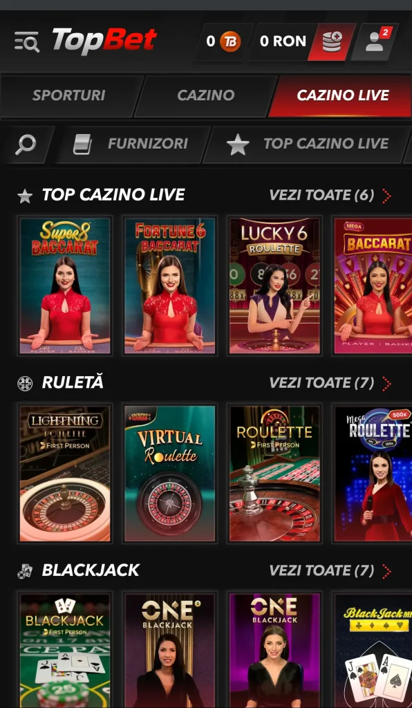 jocuri cazino live topbet