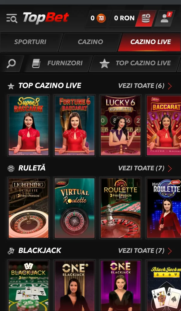 live cazino topbet.ro