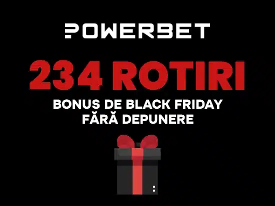POWERBET 234 Rotiri – bonus de Black Friday fără depunere