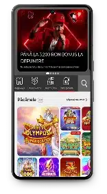 Interfața aplicației mobile Casino 32 rosu afișând selecția de jocuri