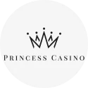 Princess casino logo rotund alb