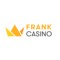 Frank Casino logo alb cerc